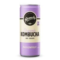 remedy kombucha passionfruit 250ml can box24
