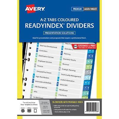 Image for AVERY 920126 L7411-AZDC READYINDEX DIVIDERS DOUBLE COLUMN A-Z from Surry Office National