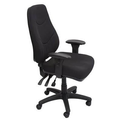 Image for LANDER OPERATOR CHAIR 24/7 HIGH BACK FABRIC BLACK from Surry Office National