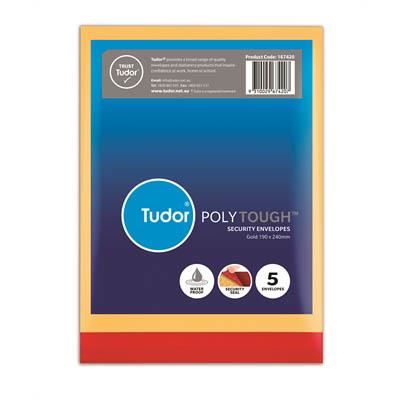 Image for TUDOR POLYTOUGH SECURITY ENVELOPES 190 X 240MM PACK 5 from Surry Office National