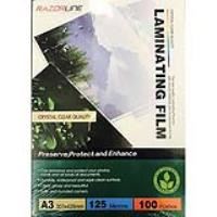 razorline laminating pouch 125 micron a3 clear pack 100
