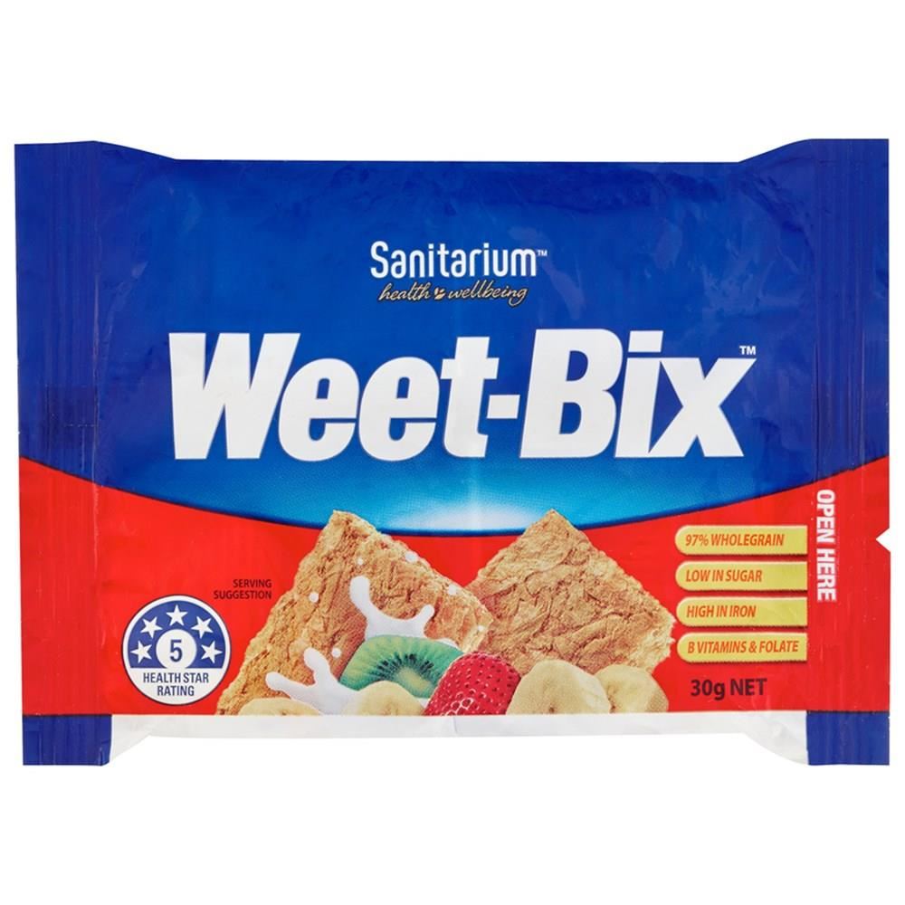 Image for SANITARIUM WEET-BIX PORTION CONTROL 30G CARTON 60 from Surry Office National