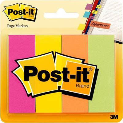 Image for POST-IT 671-4AF PAGE MARKERS 25 X 75MM FLUORESCENT ASSORTED PACK 4 from Office National Sydney Stationery