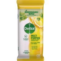 dettol disinfectant cleaning wipes pack/110 asst fragrance