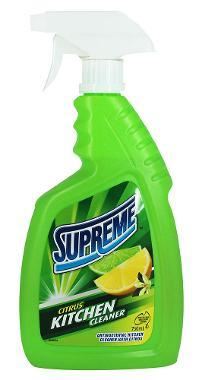 Image for SUPREME SPRAY & WIPE ANTIBACTERIAL KITCHEN CLEANER 750ML WITH CITRUS AUSTRALIAN MADE AND OWNED from Office National Sydney Stationery