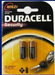 Image for DURACELL MN21/A23 ALKALINE SECURITY 12V BATTERY PACK 2 from Our Town & Country Office National