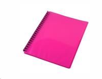 display book gns a4 refillable pink 20 page