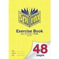 spirax p101 exercise book a4 48 page 9mm dotted thirds