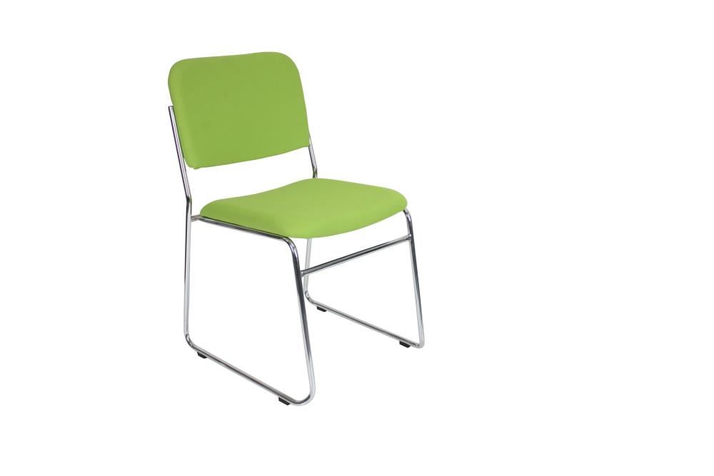 Image for EVO VISITOR CHAIR LIME FABRIC CHROME SLED BASE from Our Town & Country Office National