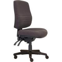 ergoselect spark-ps ergonomic chair high back posturesoft lumbar support nylon base black cocx seat no arms