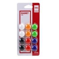 deli magnets 20mm ass colurs pk 12