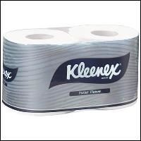 kleenex toilet roll 2ply 250 sheet twin pack carton 24