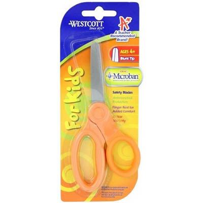 Image for WESTCOTT KIDS MICROBAN SCISSORS 14606  BLUNT TIP 127mm(5 INCH) from Two Bays Office National
