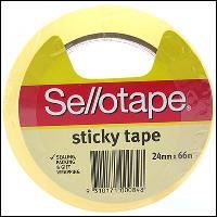 sellotape sticky tape 24mm x 66m clear