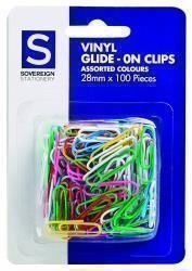 Image for PAPER CLIPS SOVEREIGN 28MM SML MULTI COLOUR PK100 from Shoalcoast Home and Office Solutions Office National
