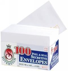 Image for SOVEREIGN ENVELOPE 11B SECRET PEEL/SEAL PK25 from Shoalcoast Home and Office Solutions Office National