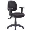 style p350c-mb black ergonomic task chair with arms 130kg 7 year warranty