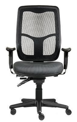Image for ERGOSELECT SWIFT ERGONOMIC CHAIR 4 LEVER SEAT SLIDE HIGH BACK WITH ARMS GREY ALLOY BASE from Shoalcoast Home and Office Solutions Office National