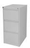 kiss filing cabinet 3 drawer silver/grey 470x600x1020mm 10 year warranty