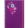skweek note book a4 spiral 160pg purple