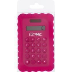 Image for CALCULATOR SKWEEK 110X113X14MM SILICONE PINK from Shoalcoast Home and Office Solutions Office National
