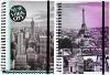 notebook spiral urban by modena a5 5 subject 200pg metro 2 designs