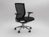 olg balance executive ergonomic black mesh back chair with arms 140kg 10 year warranty
