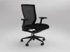 olg balance project executive ergonomic black mesh back chair with arms 140kg 10 year warranty