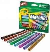 marker 58 8628 crayola metallic shimmery colours pk8