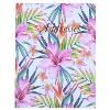 pink hibiscus address book casebound 130 x 100mm 72 leaf