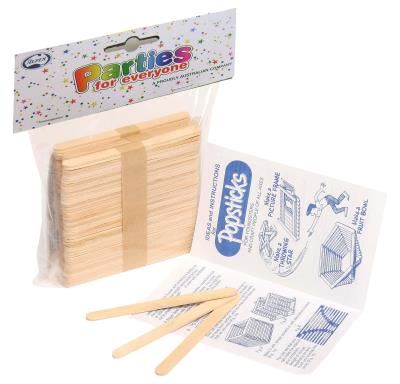 Image for POPSTICKS ALPEN WOODEN PLAIN PK150 from Shoalcoast Home and Office Solutions Office National