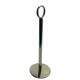 table stand with metal ring top - 200mm chrome/silver