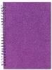 stylex notebook a5 time to shine glitter purple 120pg