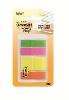 3m 683-hfmulti post-it translucent flags 24 each 25mm (12mm) total 96 flags pink yellow green and orange