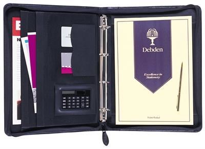 Image for DEBDEN 5415.U99 EXECUTIVE COMPENDIUM ZIPPERED 4 RING A4 PU COVER BLACK from Shoalcoast Home and Office Solutions Office National