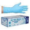 ni tek premium nitrile gloves long cuff powder free medium box 100