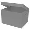 marbig plastic archive box 410 x 310 x 260mm grey