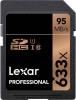 lexar professional 633x 16gb sdhc uhs-i card - up to 95mbs read/ u3 c10 v30/high quality 1080p hd/3d/4k video/dslr/hd/3d camera