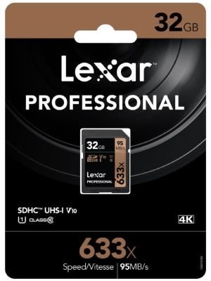 Image for LEXAR PROFESSIONAL 633X 32GB SDXC UHS-1 CARD - UP TO 95MBS READ/45MBS WRITE/ U3 C10 V30/HIGH QUALITY 1080P HD/3D/4K VIDEO/DSLR/H from Shoalcoast Home and Office Solutions Office National