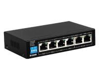tp-link d-link des-f1006p-e 6-port 10/100mbps poe  switch  with 4 long reach poe ports and 2 uplink ports poe budget 60w