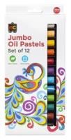 educational colours oil pastels jumbo pack12