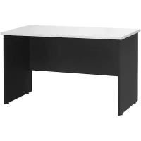 rapidline cdk126 desk open 1200 x 600 x 730mm white/ironstone (drawers extra)