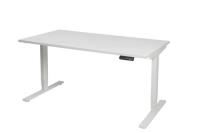 vertilift 2-leg heavey duty electric sit sand desk white frame/white top 1800 x 750mm