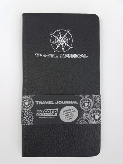 Image for JOURNAL TRAVEL OZCORP SLIM SOFT COVER BLACK from Shoalcoast Home and Office Solutions Office National