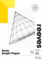 reeves graph paper pad 5mm grid 70gsm 40 sheets a3