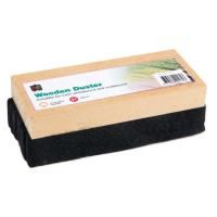 eraser chalk wooded blackboard duster 110 x 50mm edvantage