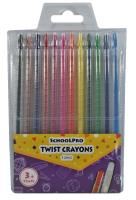 crayons schoolpro twistable pack 12