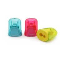 deli 1100 bright colour 2 hole barrel sharpener assorted colours