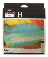 paint jasart byron oil paint 12ml assorted pack 24