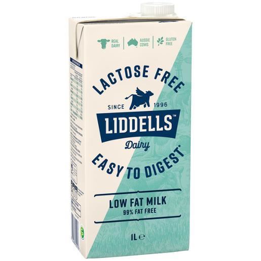 Image for LIDDELLS LACTOSE FREE LOW FAT MILK 1L from Angletons Office National